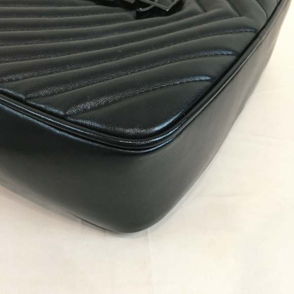 Yves Saint Laurent Small Matelasse Chevron Leather Lou Camera Bag Sku# 70092 - Picture 6 of 11